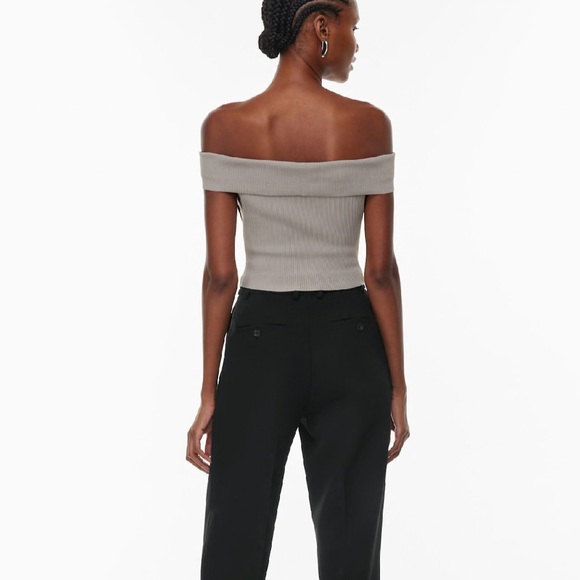 Aritzia Babaton Sculpt Knit Off Shoulder Top - Picture 7 of 7